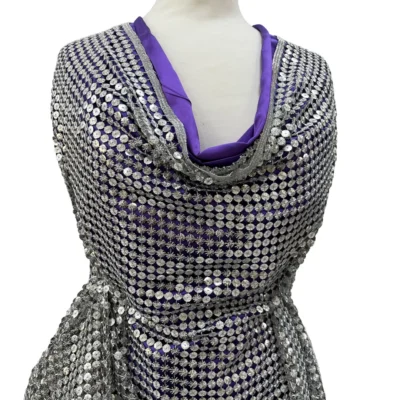 pailettes argentata lurex 10