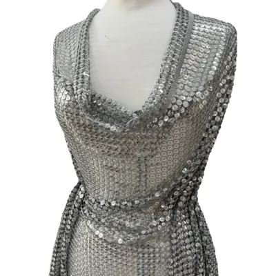 pailettes argentata lurex