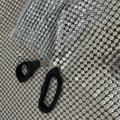 pailettes argentata lurex 6