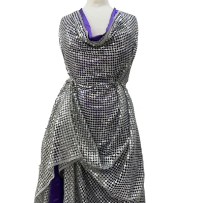 pailettes argentata lurex 9