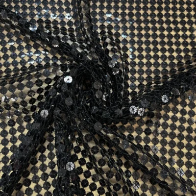 pailettes nera lurex 5