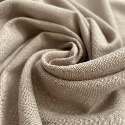 Tessuto misto viscosa-lino belga multiuso - 4 colori - Alt. 140 cm - Tortora chiaro