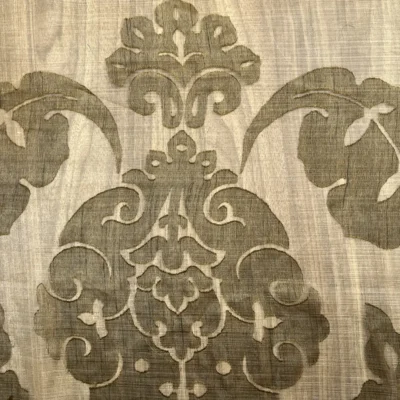organza devor&egrave; damascato bronzo 1