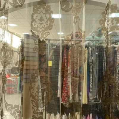 organza devor&egrave; damascato bronzo 2