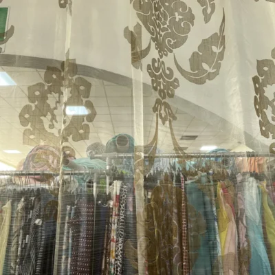 organza devor&egrave; damascato bronzo 3