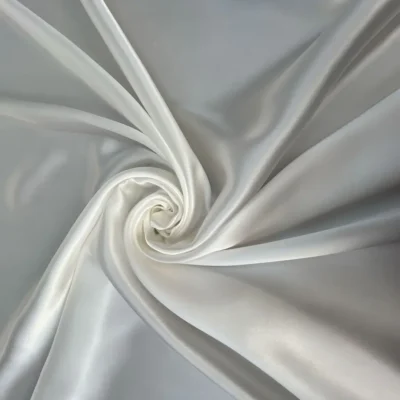 Raso 100% Seta Made in Italy color Bianco Naturale - Alt.140 cm