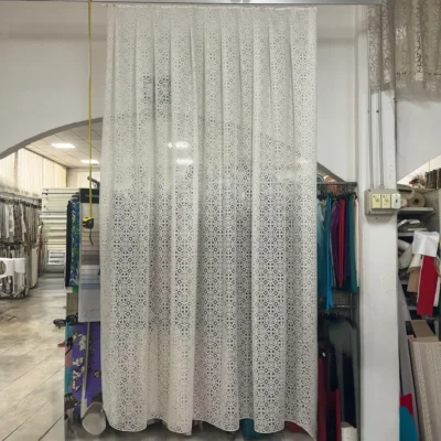 Tenda in pizzo avorio tono su tono (4)