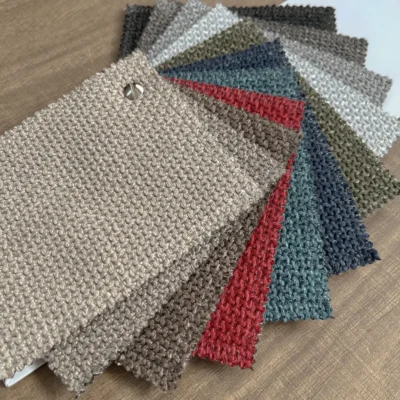 Tessuti ignifughi da arredo Classe 1 con trama intrecciata in rilievo - 11 varianti Alt.140 cm