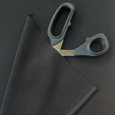 crepe nero poliestere elasticizzato