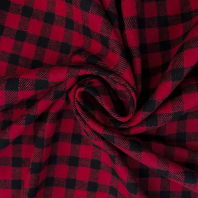 panno lana quadrettato rosso nero3