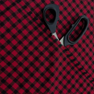 panno lana quadrettato rosso nero4