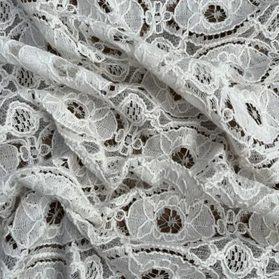 pizzo misto cotone poliestere avorio 2