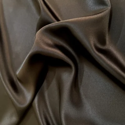 raso marrone cioccolato poliestere 1