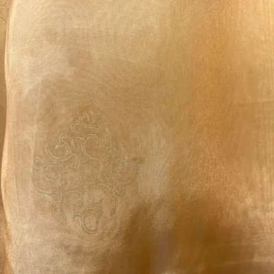 tenda doppia organza arancio jaquard 1