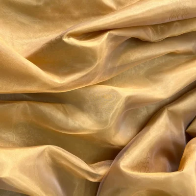 tenda doppia organza arancio jaquard 4