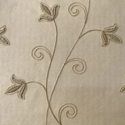 tende dorate tulle ricamato floreale 2