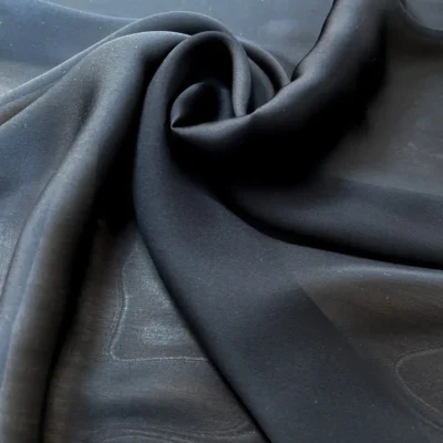 voile leggero seta nero 1