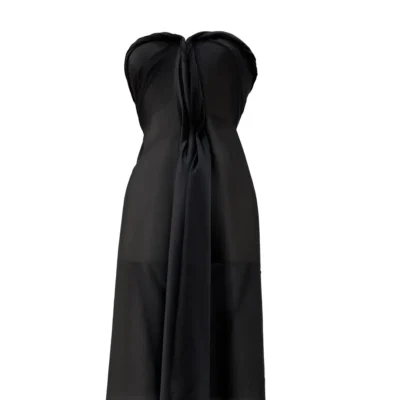 voile leggero seta nero 4