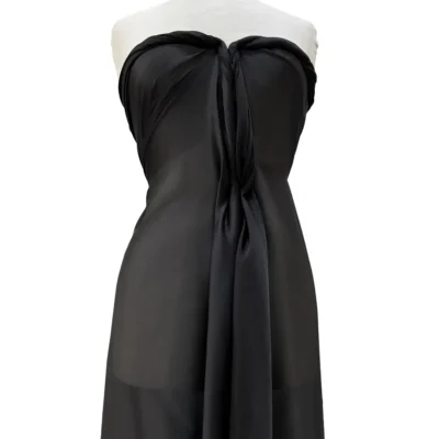voile leggero seta nero 5