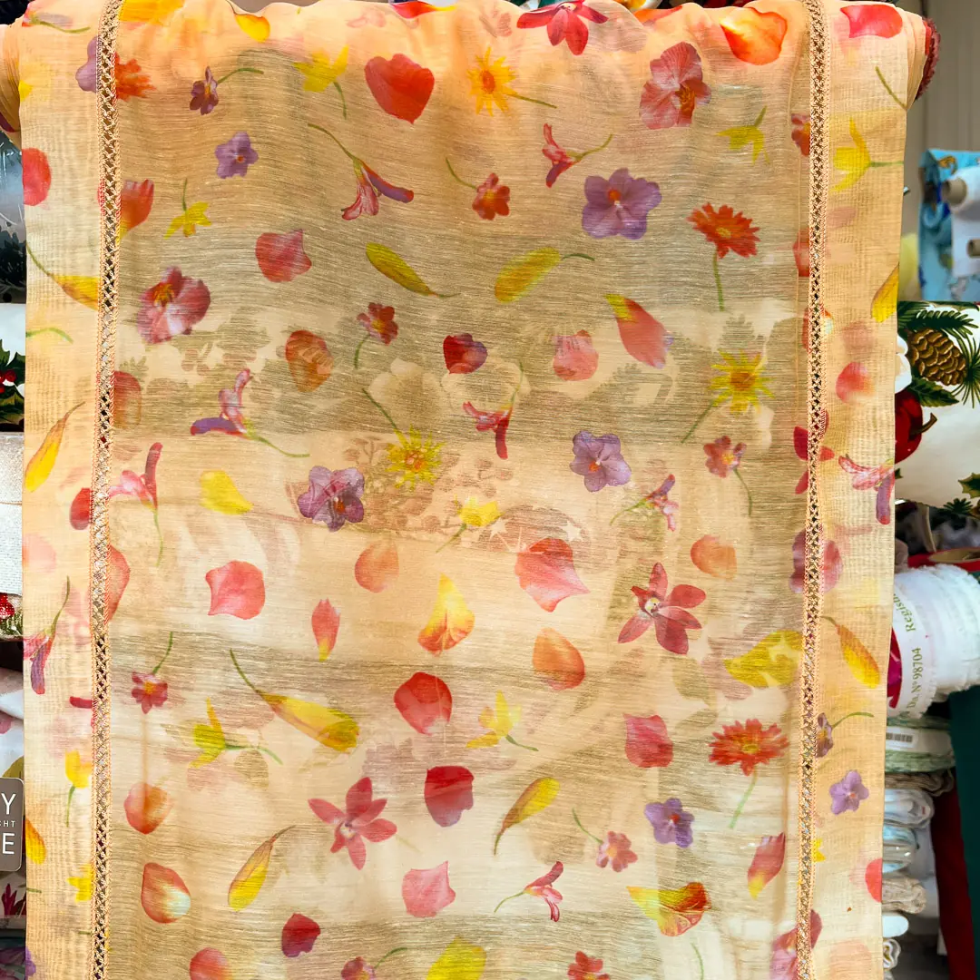 Tenda a Vetro Floreale con Petali Multicolore (2)