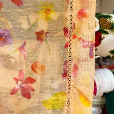 Tenda a Vetro Floreale con Petali Multicolore (4)