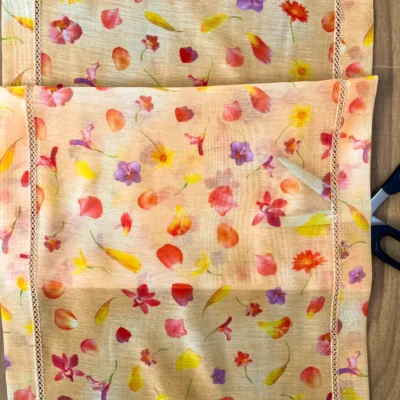 Tenda a Vetro Floreale con Petali Multicolore (7)
