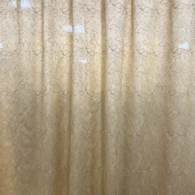 tenda taffet&agrave; ricamo fiore astratto 3