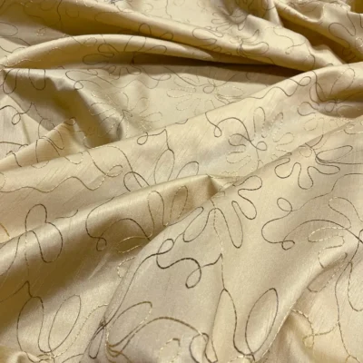 tenda taffet&agrave; ricamo fiore astratto 4