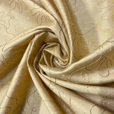 tenda taffet&agrave; ricamo fiore astratto 6