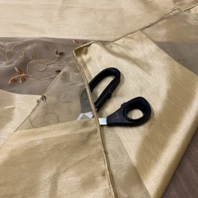 tendaggio misto taffet&agrave; organza bande ricamate 4