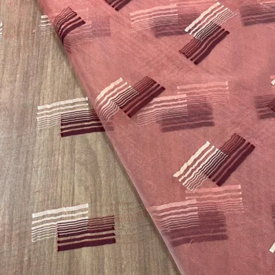 tenda in organza brillante scontata al 50% - larg 142cm 5