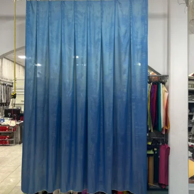 Tenda Doubleface Cangiante AzzurroLime con Puntini (2)