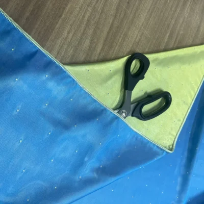 Tenda Doubleface Cangiante AzzurroLime con Puntini (6)