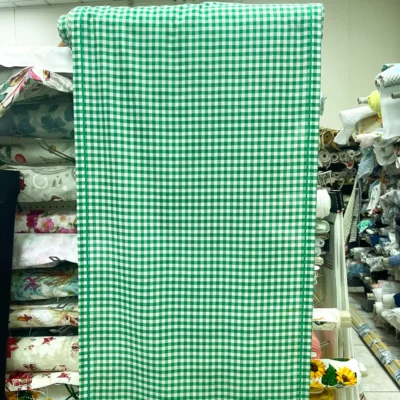 Tendino Quadrettato Classico Verde Bianco (6)