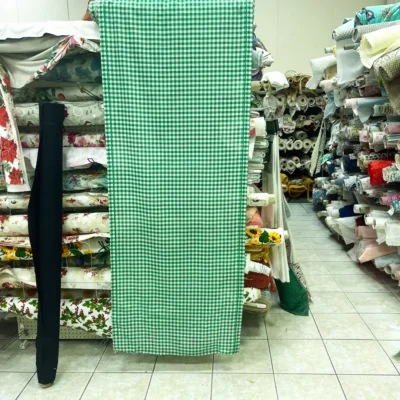 Tendino Quadrettato Classico Verde Bianco (7)