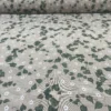 Tovagliato naturale beige con foglie rampicanti e piccoli fiori - Alt. 280cm