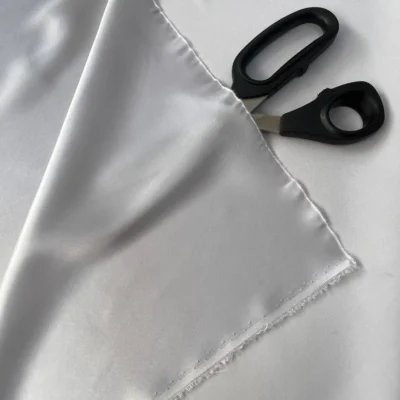 raso seta stretch grigio perla