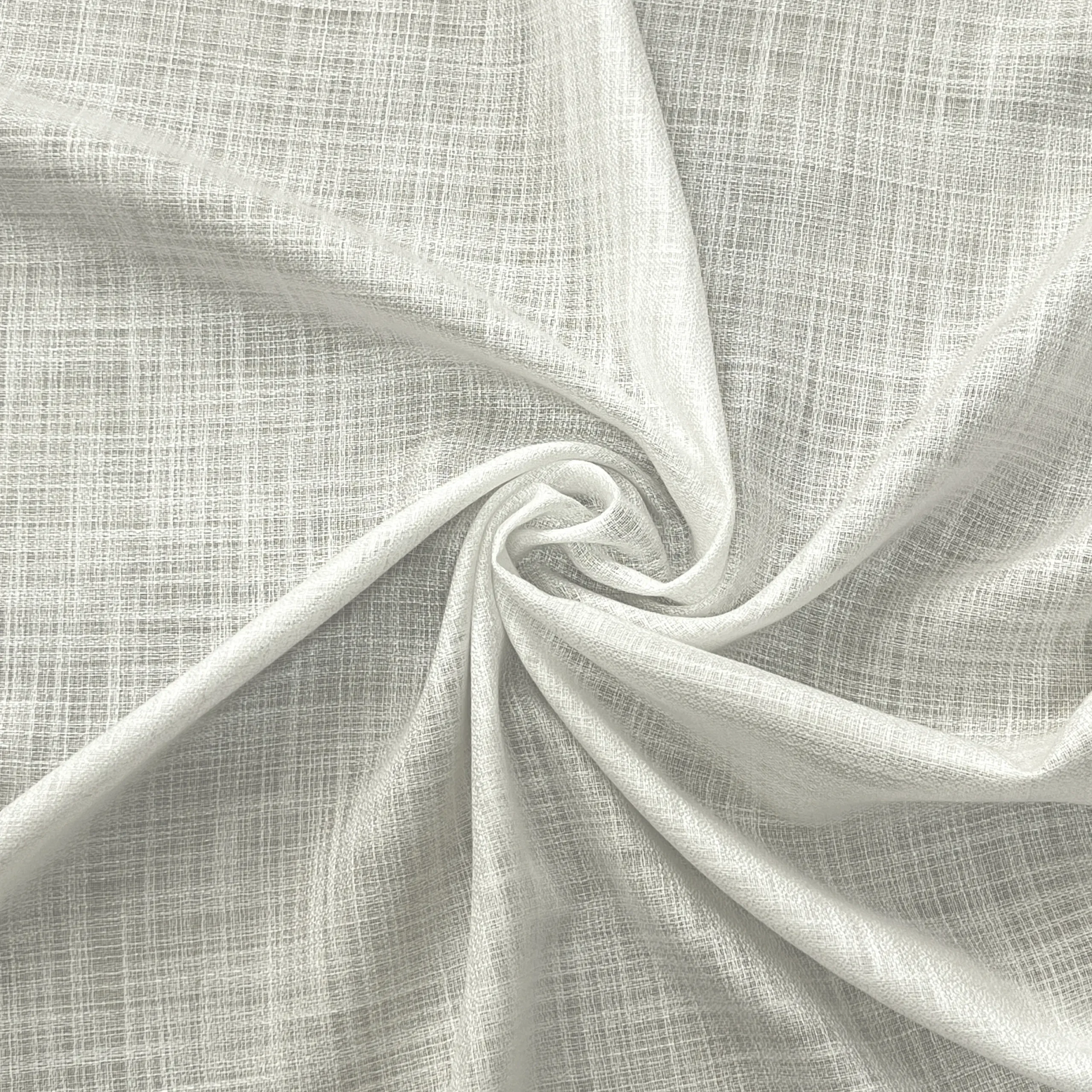 Tessuto per tende ignifugo in poliestere effetto lino - 5 Var. colore - Alt.320 cm - immagine 3