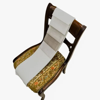 Tessuto per tende ignifugo in poliestere effetto lino - 5 Var. colore - Alt.320 cm