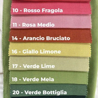 Tessuto Idrorepellente ignifugo palette 2
