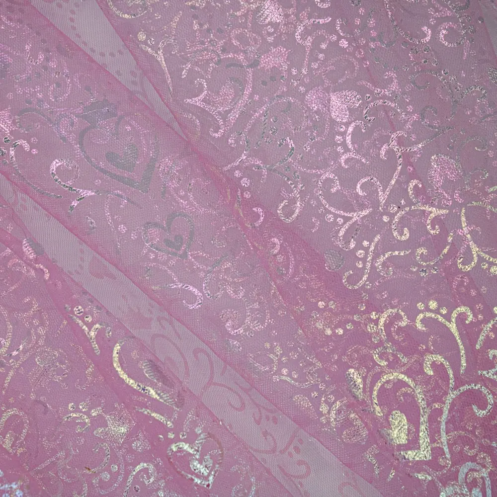 Tulle Charm 3 rosa iridescente