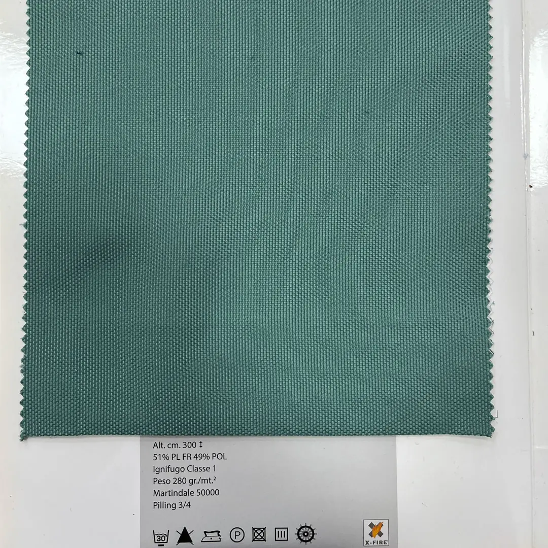 Tessuto Ignifugo Classe 1 per Contract 51% PL FR 49% POL - Alt.300 cm – 20 Colori - immagine 2
